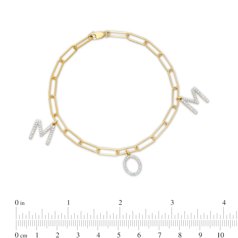 14K LV Paperclip Bracelet