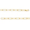 Thumbnail Image 3 of 1/5 CT. T.W. Diamond Lock and Key Dangle Charm Paper Clip Link Bracelet in Sterling Silver with 14K Gold Plate