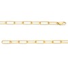 Thumbnail Image 3 of 1/3 CT. T.W. Diamond "I LOVE Y" Dangle Charm Paper Clip Link Bracelet in Sterling Silver with 14K Gold Plate