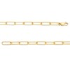 Thumbnail Image 3 of 1/5 CT. T.W. Diamond Heart Dangle Charm Paper Clip Link Bracelet in Sterling Silver with 14K Gold Plate