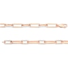 Thumbnail Image 3 of 1/2 CT. T.W. Diamond Alternating Paper Clip Link Bracelet in Sterling Silver with 14K Rose Gold Plate