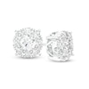 Thumbnail Image 1 of 2 CT. T.W. Certified Lab-Grown Diamond Frame Stud Earrings in 14K White Gold (F/SI2)