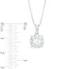 Thumbnail Image 3 of 1 CT. T.W. Certified Lab-Grown Diamond Frame Pendant in 14K White Gold (F/SI2)