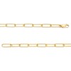 Thumbnail Image 3 of 1/10 CT. T.W. Diamond Lightning Bolt Dangle Charm Paper Clip Link Bracelet in Sterling Silver with 14K Gold Plate