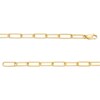 Thumbnail Image 3 of 1/6 CT. T.W. Diamond Aries Dangle Charm Paper Clip Link Bracelet in Sterling Silver with 14K Gold Plate