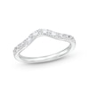 Thumbnail Image 1 of 1/3 CT. T.W. Diamond Wavy Contour Wedding Band in 14K White Gold