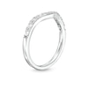Thumbnail Image 3 of 1/3 CT. T.W. Diamond Wavy Contour Wedding Band in 14K White Gold