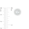 Thumbnail Image 3 of 1-1/2 CT. T.W. Certified Lab-Grown Diamond Double Sunburst Frame Stud Earrings in 14K White Gold (F/SI2)