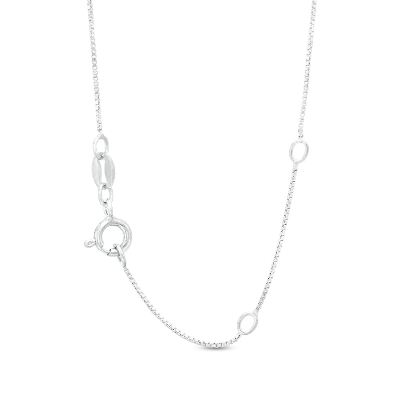 Main Image 3 of 1/3 CT. Certified Emerald-Cut Lab-Grown Diamond Solitaire Sideways Necklace in 14K White Gold (F/SI2)