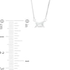 Thumbnail Image 4 of 1/3 CT. Certified Emerald-Cut Lab-Grown Diamond Solitaire Sideways Necklace in 14K White Gold (F/SI2)