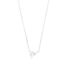 Thumbnail Image 1 of 1/3 CT. Certified Pear-Shaped Lab-Grown Diamond Solitaire Tilted Necklace in 14K White Gold (F/SI2)