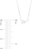 Thumbnail Image 4 of 1/3 CT. Certified Pear-Shaped Lab-Grown Diamond Solitaire Tilted Necklace in 14K White Gold (F/SI2)