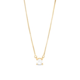 1/3 CT. Certified Lab-Grown Diamond Solitaire Necklace in 14K Gold (F/SI2)