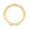 Thumbnail Image 3 of 1/3 CT. T.W. Diamond Marquise and Round Alternating Anniversary Band in 10K Gold