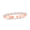 Thumbnail Image 1 of 1/3 CT. T.W. Diamond Marquise and Round Alternating Anniversary Band in 10K Rose Gold