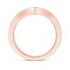 Thumbnail Image 3 of 1/4 CT. T.W. Diamond Chevron Anniversary Band in 10K Rose Gold
