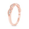 Thumbnail Image 2 of 1/4 CT. T.W. Diamond Vintage-Style Anniversary Band in 10K Rose Gold