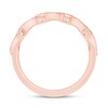 Thumbnail Image 3 of 1/4 CT. T.W. Diamond Vintage-Style Anniversary Band in 10K Rose Gold