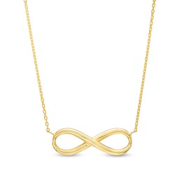 Infinity Loop Necklace in 10K Gold