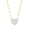 Thumbnail Image 0 of 1/4 CT. T.W. Multi-Diamond Heart Necklace in 10K Gold