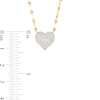 Thumbnail Image 3 of 1/4 CT. T.W. Multi-Diamond Heart Necklace in 10K Gold