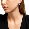 Thumbnail Image 2 of 1/2 CT. T.W. Heart-Shaped Multi-Diamond Frame Drop Earrings in 10K White Gold