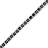 Thumbnail Image 1 of 3 CT. T.W. Black Diamond Tennis Bracelet in Sterling Silver - 7.5"