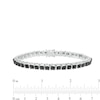 Thumbnail Image 4 of 3 CT. T.W. Black Diamond Tennis Bracelet in Sterling Silver - 7.5"
