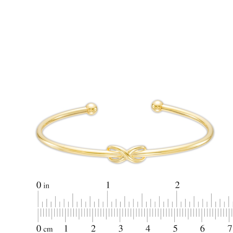 Main Image 3 of Infinity Loop Open Flex Bangle in 10K Gold