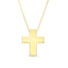 Thumbnail Image 1 of Diamond-Cut Puff Cross Pendant in 10K Gold