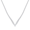 Thumbnail Image 0 of 5 CT. T.W. Graduated Diamond Riviera Tennis Necklace in 14K White Gold
