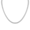 Thumbnail Image 0 of 8 CT. T.W. Staggered Diamond Tennis Necklace in 14K White Gold