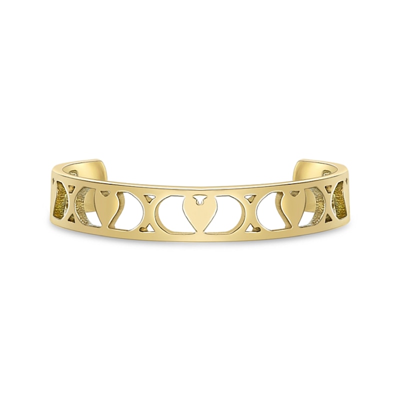 Main Image 4 of 3.0mm Heart and "X" Alternating Adjustable Toe Ring in 10K Gold