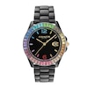 Thumbnail Image 0 of Ladies' Coach Greyson Multi-Color Crystal Accent Rainbow Bezel Black Ceramic Watch with Black Dial (Model: 14504018)