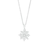 Thumbnail Image 1 of 1 CT. T.W. Certified Lab-Grown Diamond Snowflake Pendant in 14K White Gold (F/SI2)