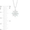 Thumbnail Image 3 of 1 CT. T.W. Certified Lab-Grown Diamond Snowflake Pendant in 14K White Gold (F/SI2)