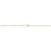 Thumbnail Image 3 of Oval Blue and White Lab-Created Sapphire Alternating Station Necklace in Sterling Silver with 18K Gold Plate