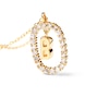 Thumbnail Image 6 of 1/4 CT. T.W. Lab-Grown Diamond Open Frame "B" Initial Pendant in 14K Gold - 19.5"