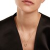 Thumbnail Image 2 of 1/4 CT. T.W. Lab-Grown Diamond Open Frame "E" Initial Pendant in 14K Gold - 19.5"