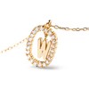 Thumbnail Image 6 of 1/4 CT. T.W. Lab-Grown Diamond Open Frame "W" Initial Pendant in 14K Gold - 19.5"
