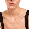 Thumbnail Image 2 of 1/4 CT. T.W. Lab-Grown Diamond Open Frame "X" Initial Pendant in 14K Gold - 19.5"