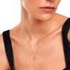 Thumbnail Image 7 of 1/4 CT. T.W. Lab-Grown Diamond Open Frame "S" Initial Pendant in 14K Gold - 19.5"