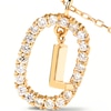 Thumbnail Image 3 of 1/4 CT. T.W. Lab-Created Diamond Open Frame "L" Initial Pendant in 14K Gold - 19.5"