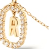 Thumbnail Image 3 of 1/4 CT. T.W. Lab-Grown Diamond Open Frame "R" Initial Pendant in 14K Gold - 19.5"