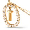 Thumbnail Image 4 of 1/4 CT. T.W. Lab-Grown Diamond Open Frame "T" Initial Pendant in 14K Gold - 19.5"