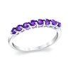 Thumbnail Image 1 of Amethyst Eight Stone Band in 14K White Gold
