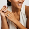 Thumbnail Image 2 of 1/2 CT. T.W. Pear-Shaped Multi-Diamond Double Frame Vintage-Style Bridal Set in Sterling Silver