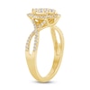 Thumbnail Image 2 of 1/2 CT. T.W. Marquise-Shaped Multi-Diamond Frame Twist Shank Engagement Ring in 14K Gold (I/I2)