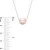 Thumbnail Image 2 of Pink Freshwater Cultured Pearl Necklace in 10K Rose Gold