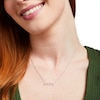 Thumbnail Image 2 of Love Talks 1/8 CT. T.W. Diamond Hashtag "#OOTD" Necklace in Sterling Silver
